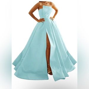 Blue floor length gown!